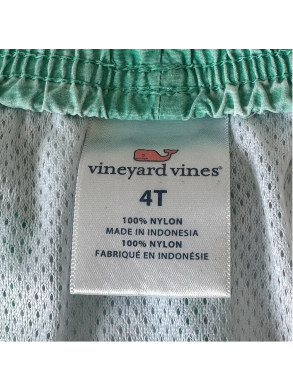 Vineyard Vines Toddler 4T Mint Green Swim Trunks Lined Beach Board Shorts